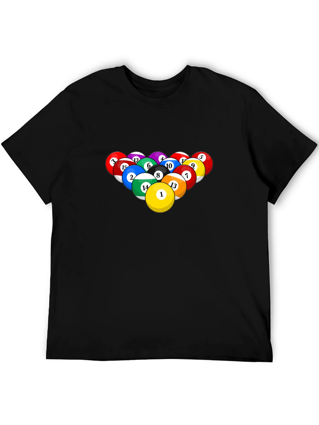 Pool Ball Graphic Tee - Billiards Lover T-Shirt