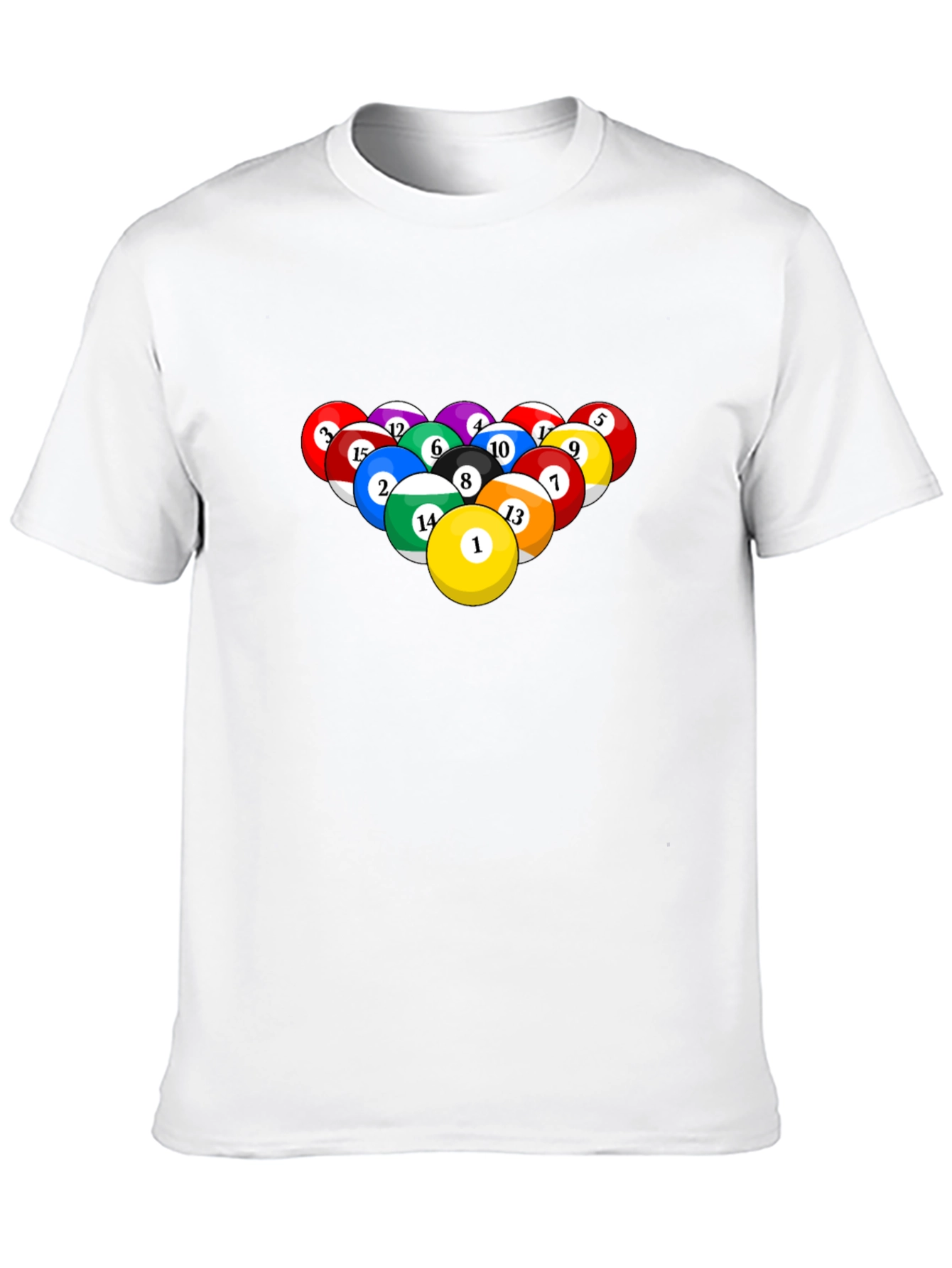 Pool Ball Graphic Tee - Billiards Lover T-Shirt