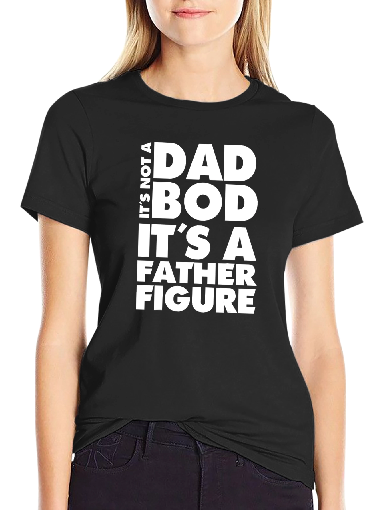 Dad Bod Father Figure Graphic T-Shirt