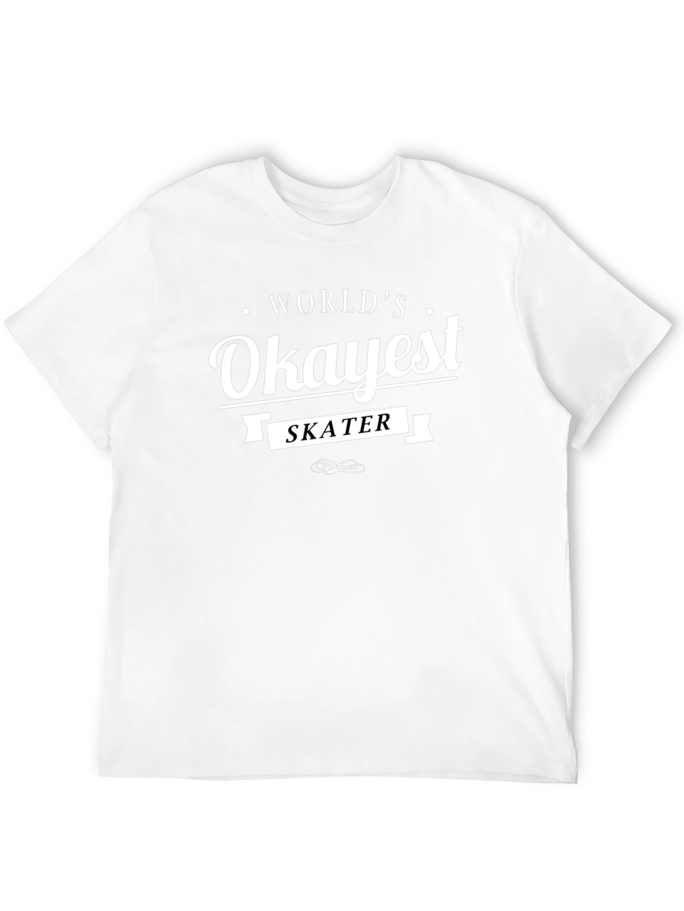 Worlds Okayest Skater T-Shirt - Black
