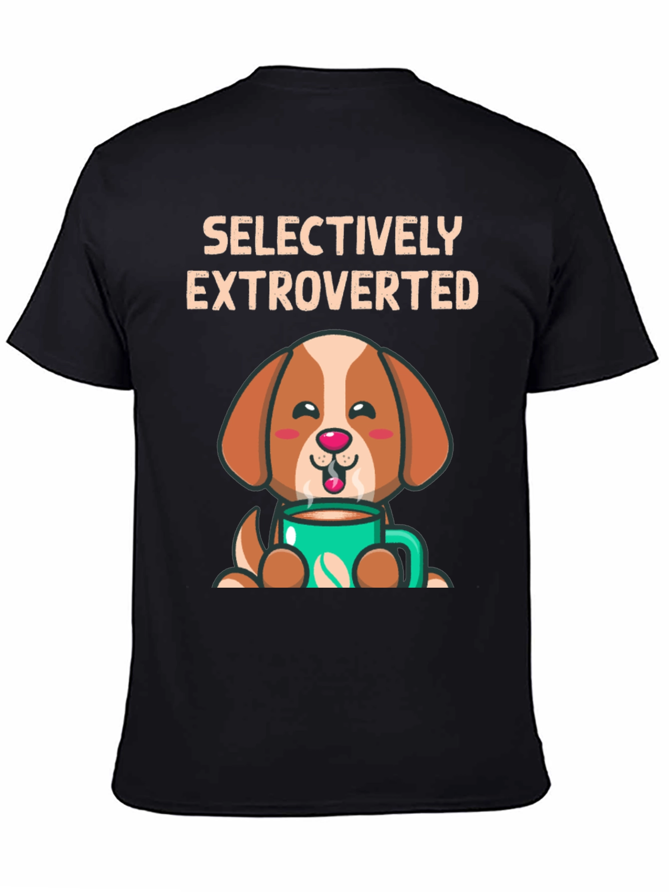 Selectively Extroverted Dog Coffee T-Shirt