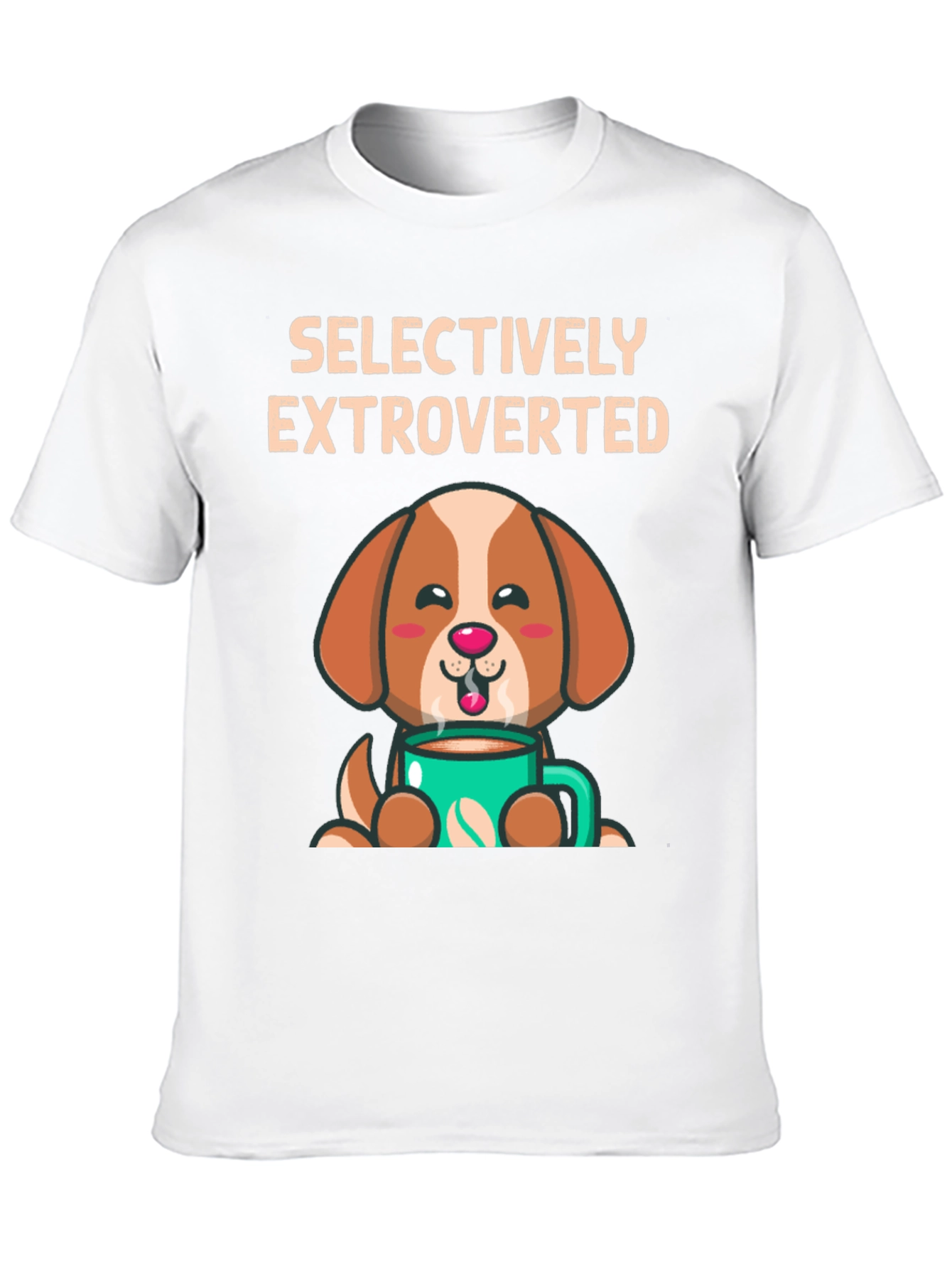 Selectively Extroverted Dog Coffee T-Shirt
