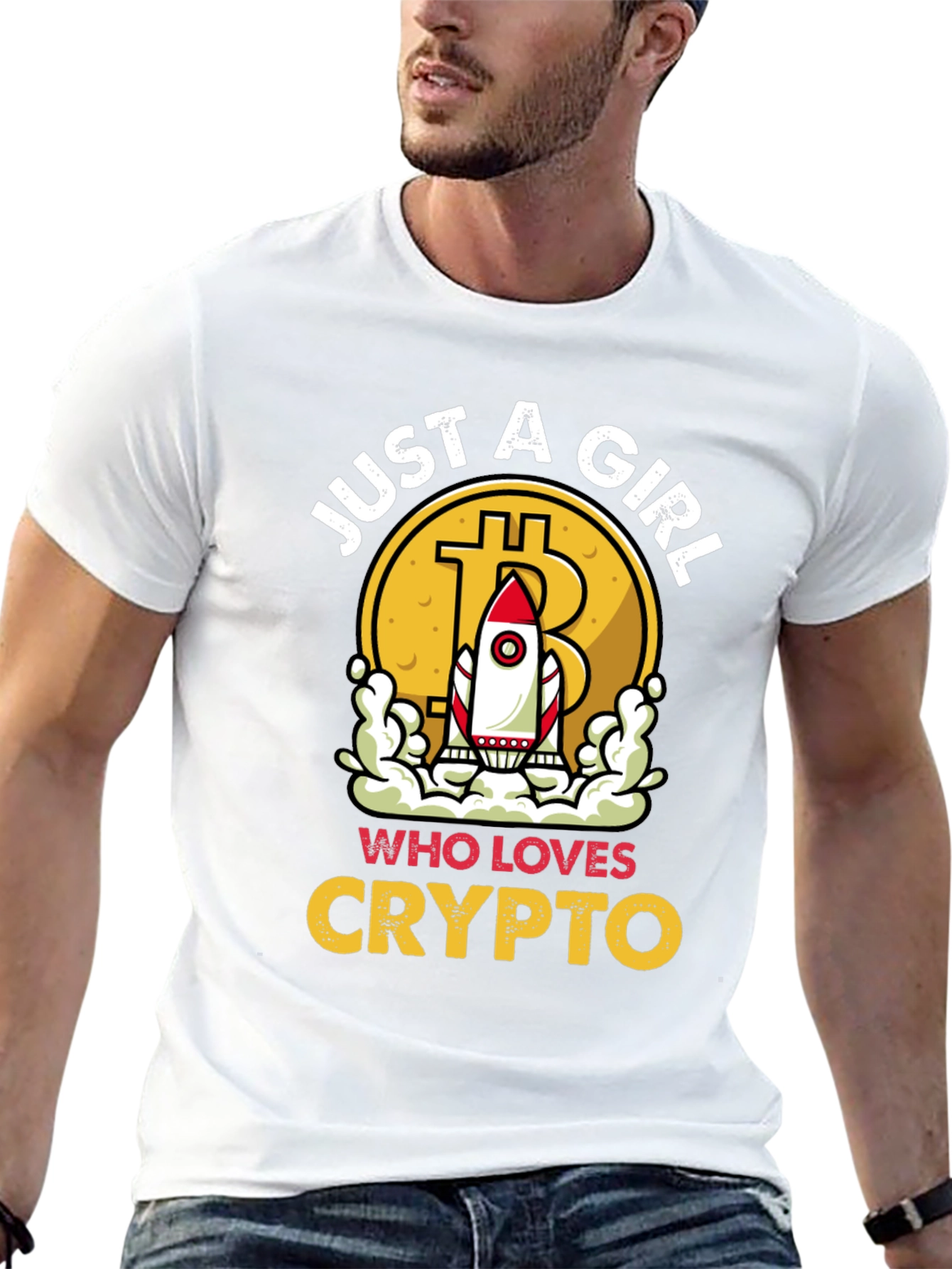 Just A Girl Who Loves Crypto T-Shirt