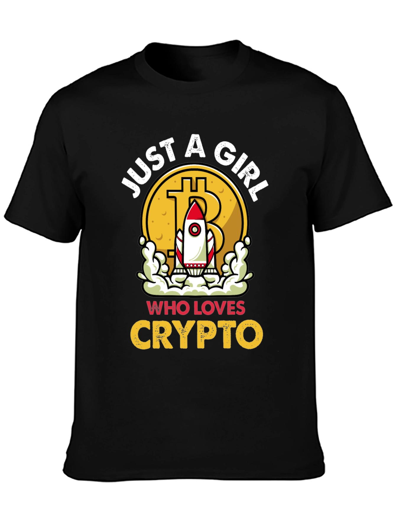 Just A Girl Who Loves Crypto T-Shirt