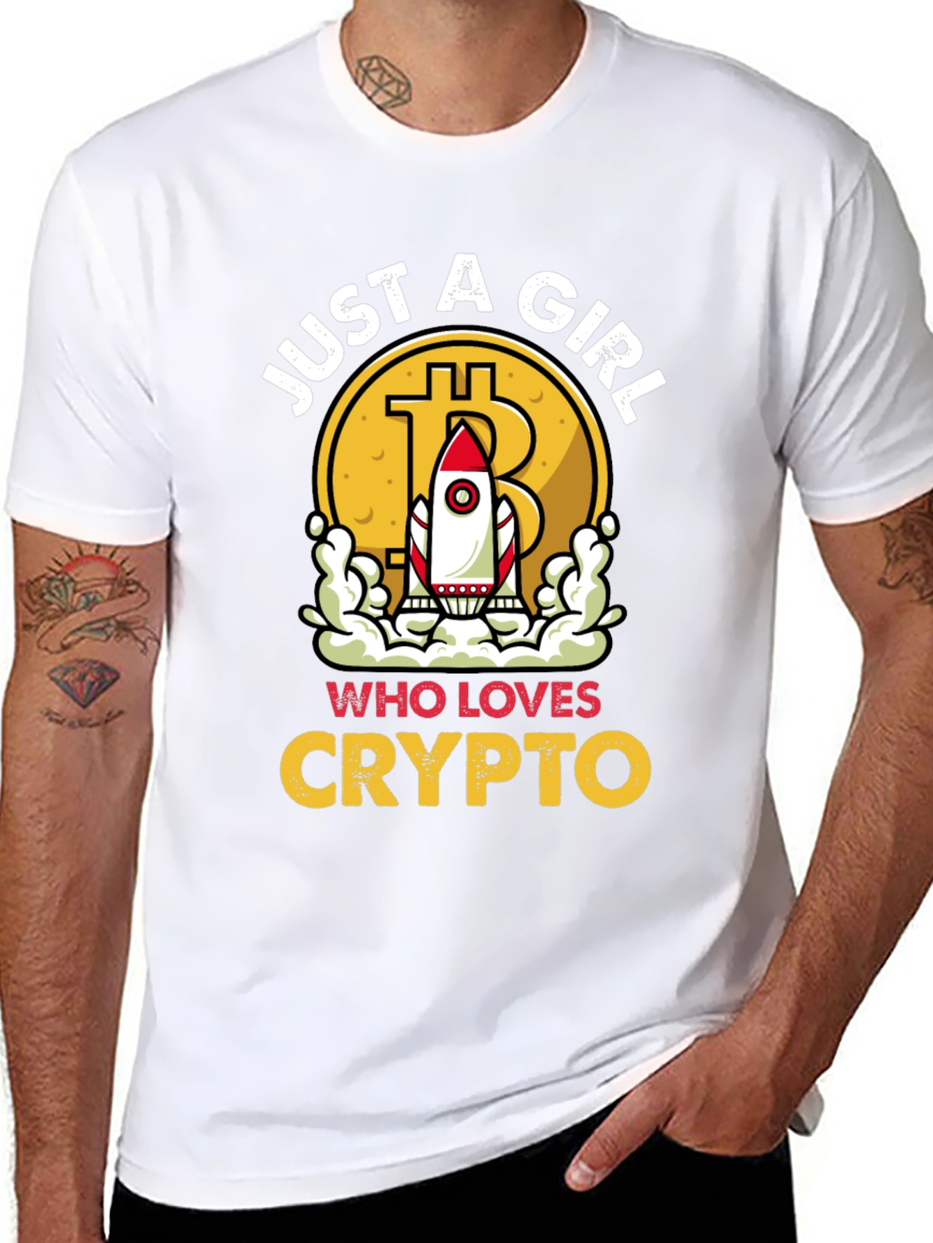 Just A Girl Who Loves Crypto T-Shirt