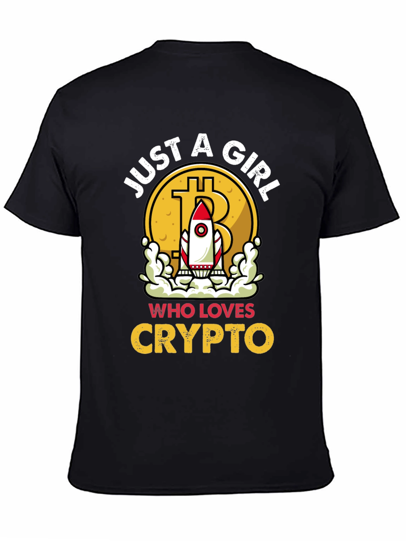 Just A Girl Who Loves Crypto T-Shirt