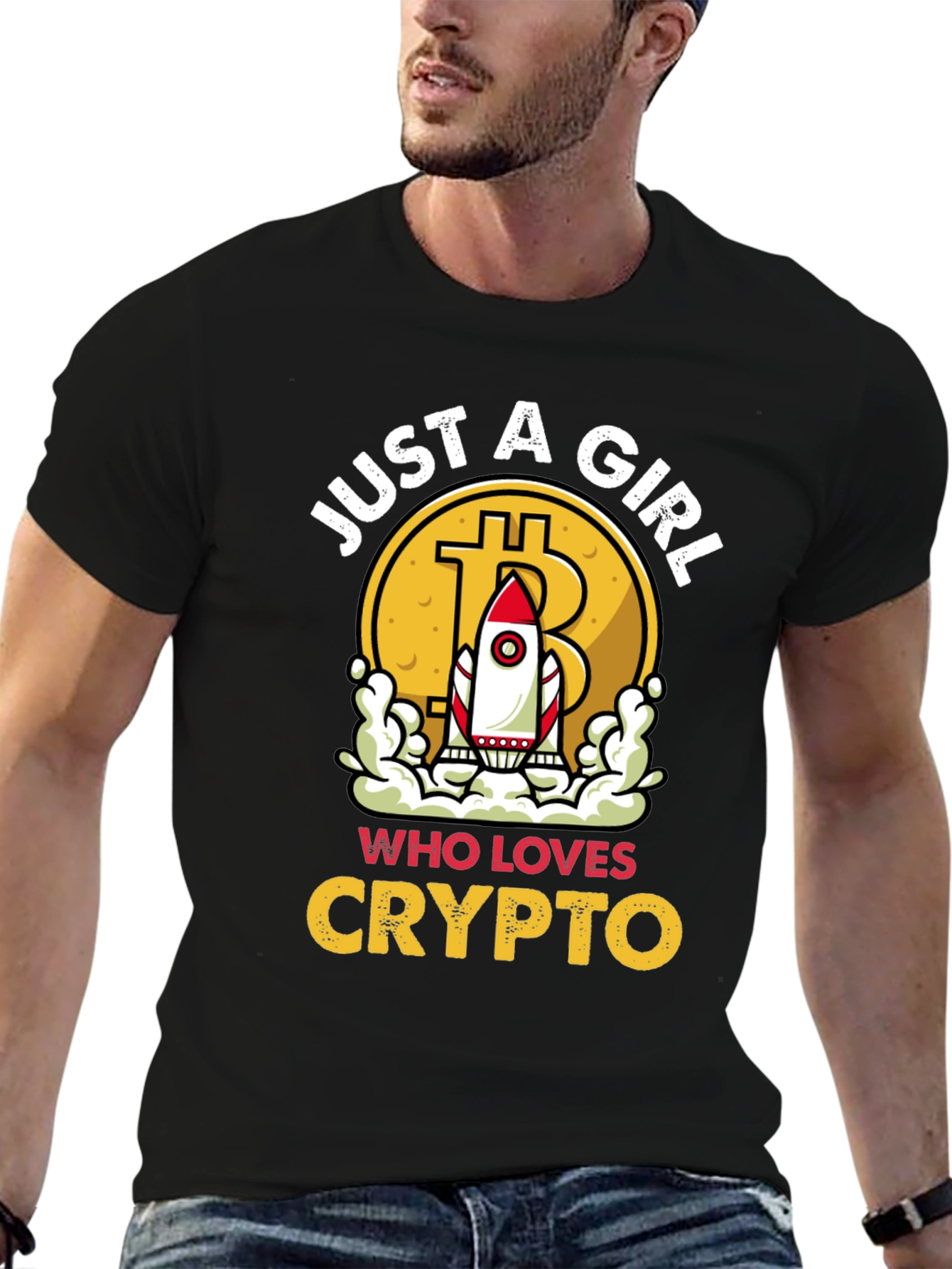 Just A Girl Who Loves Crypto T-Shirt