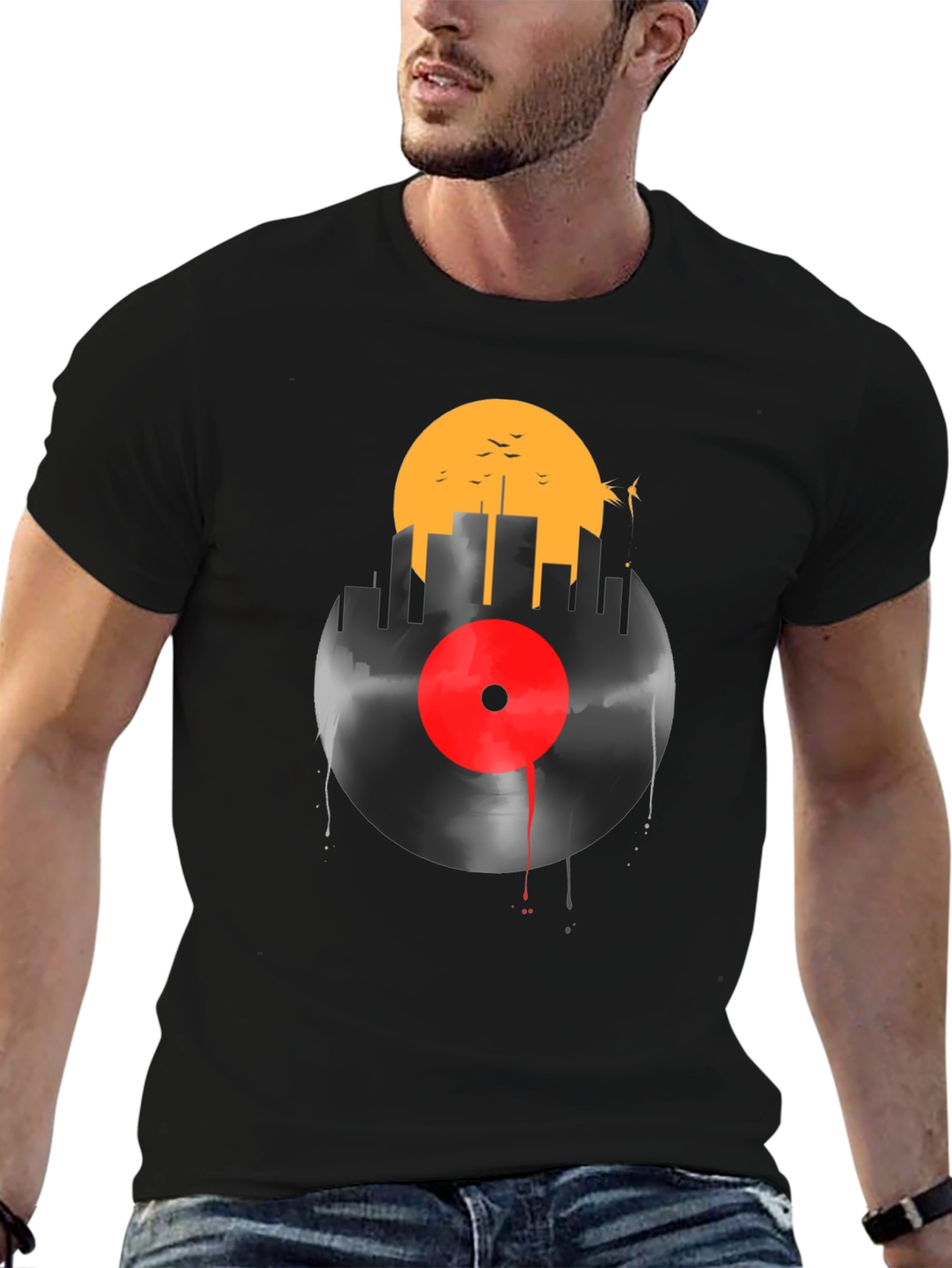 Cityscape Vinyl Graphic T-Shirt