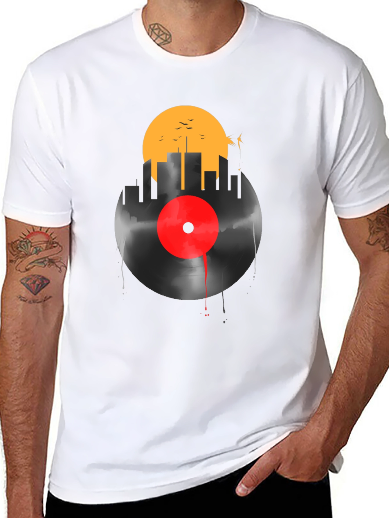 Cityscape Vinyl Graphic T-Shirt