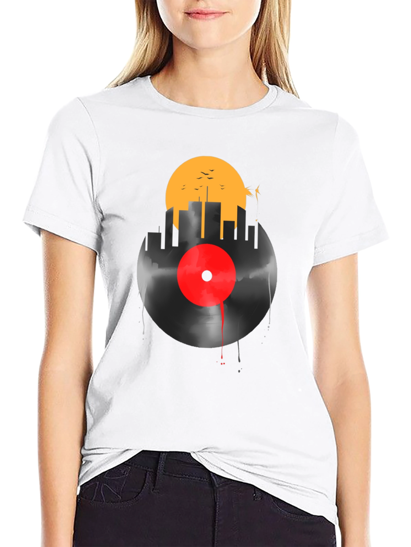 Cityscape Vinyl Graphic T-Shirt