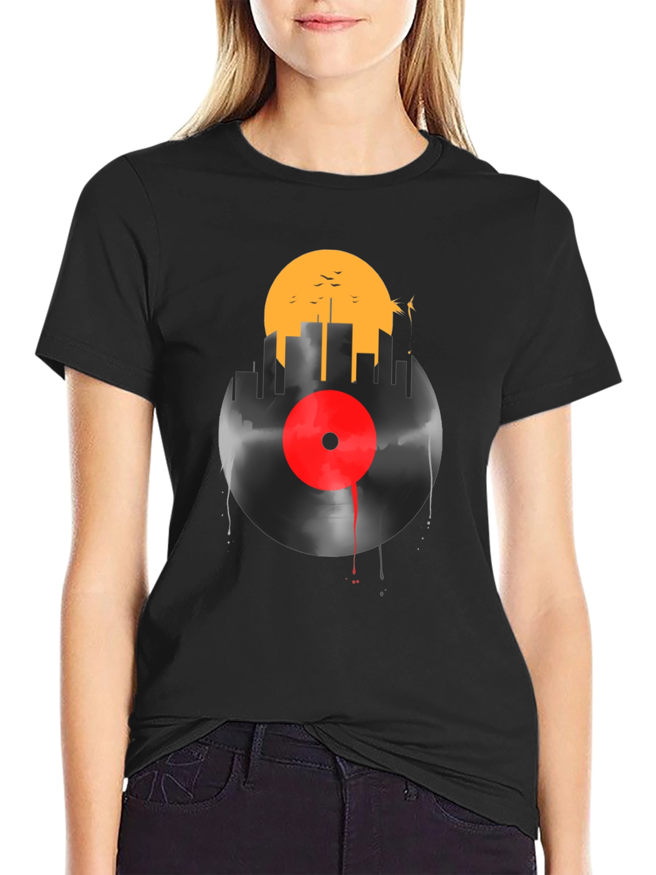 Cityscape Vinyl Graphic T-Shirt