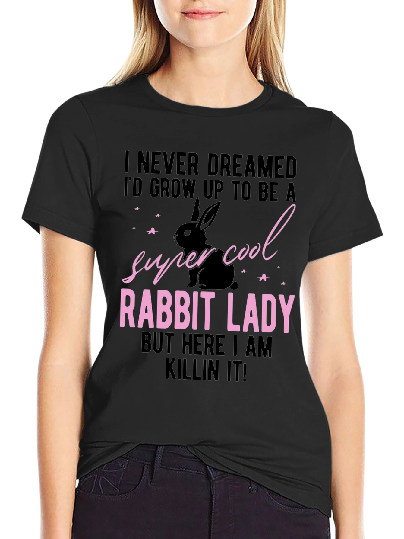 Super Cool Rabbit Lady T-Shirt