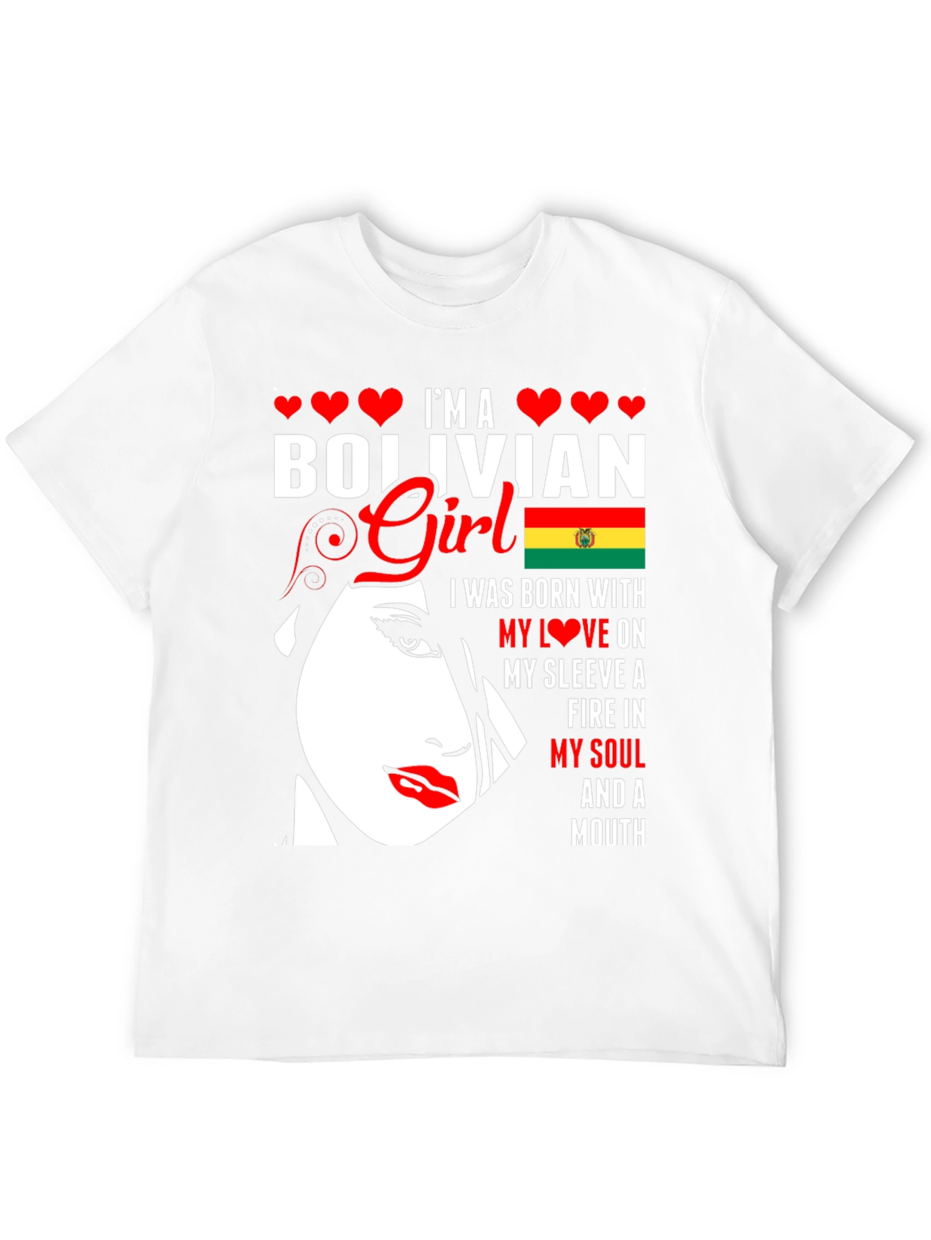 Bolivian Girl T-Shirt - Patriotic Pride