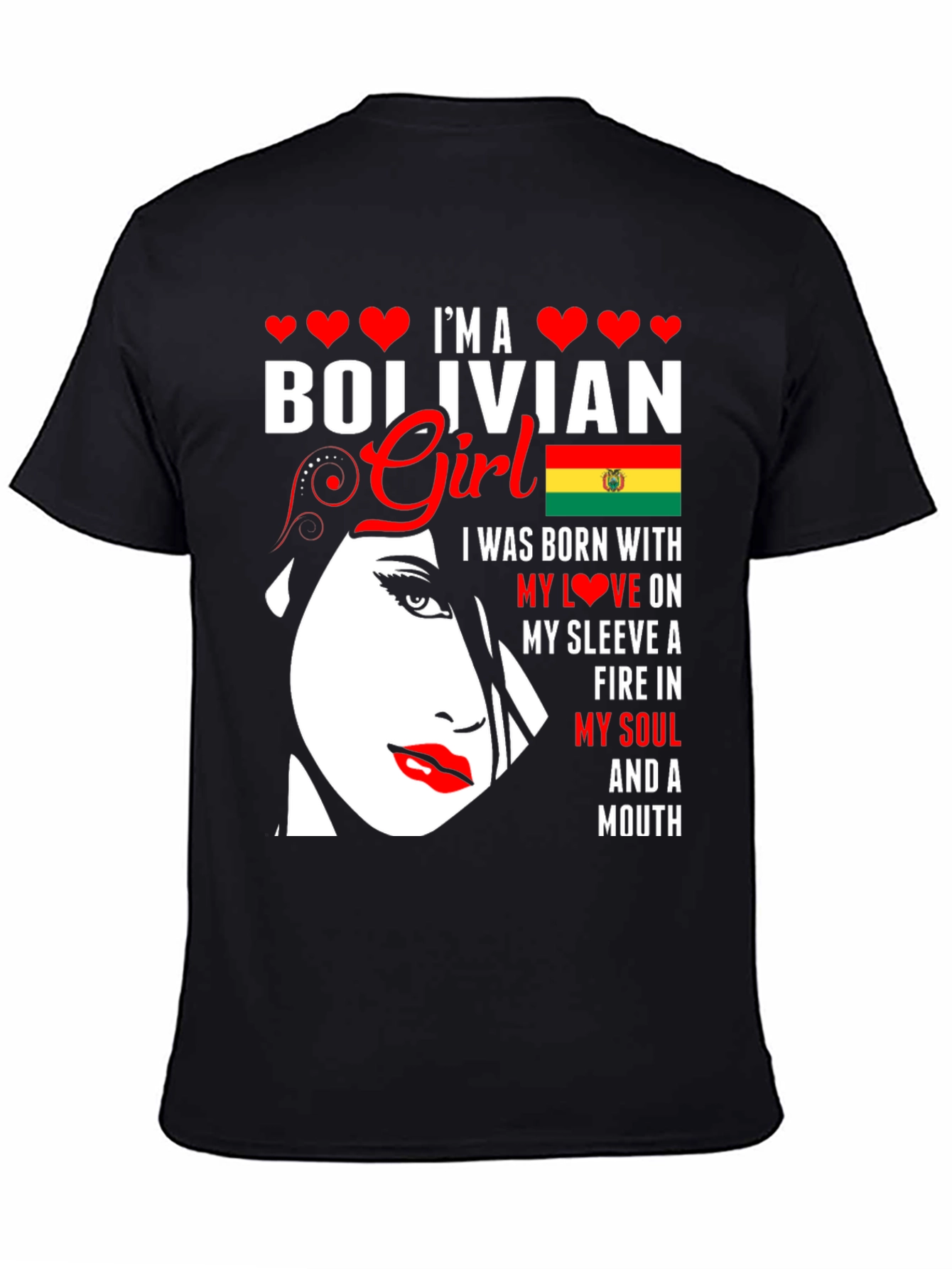 Bolivian Girl T-Shirt - Patriotic Pride