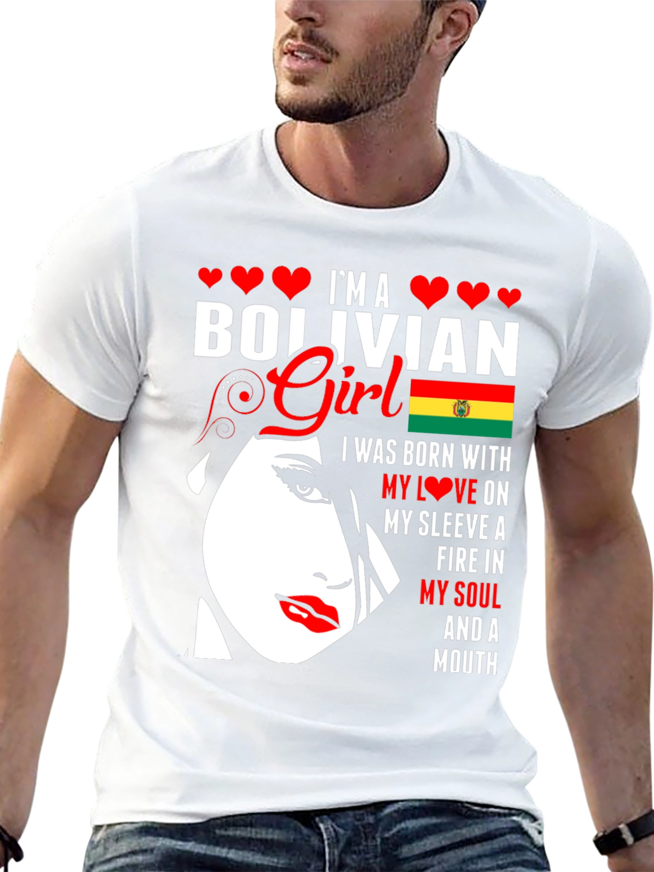 Bolivian Girl T-Shirt - Patriotic Pride