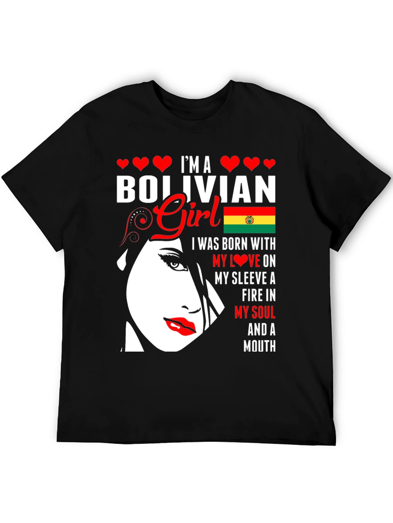 Bolivian Girl T-Shirt - Patriotic Pride