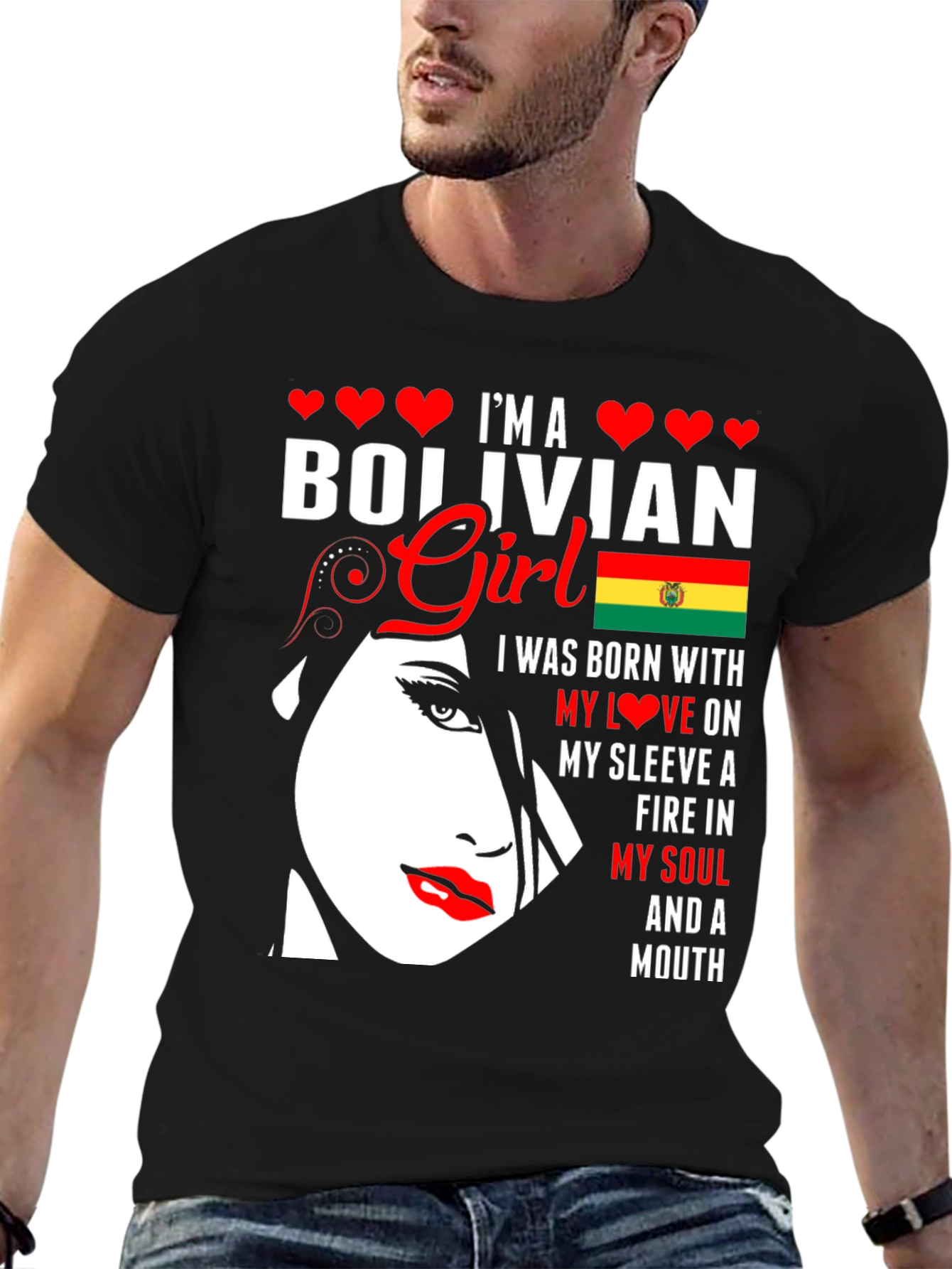 Bolivian Girl T-Shirt - Patriotic Pride