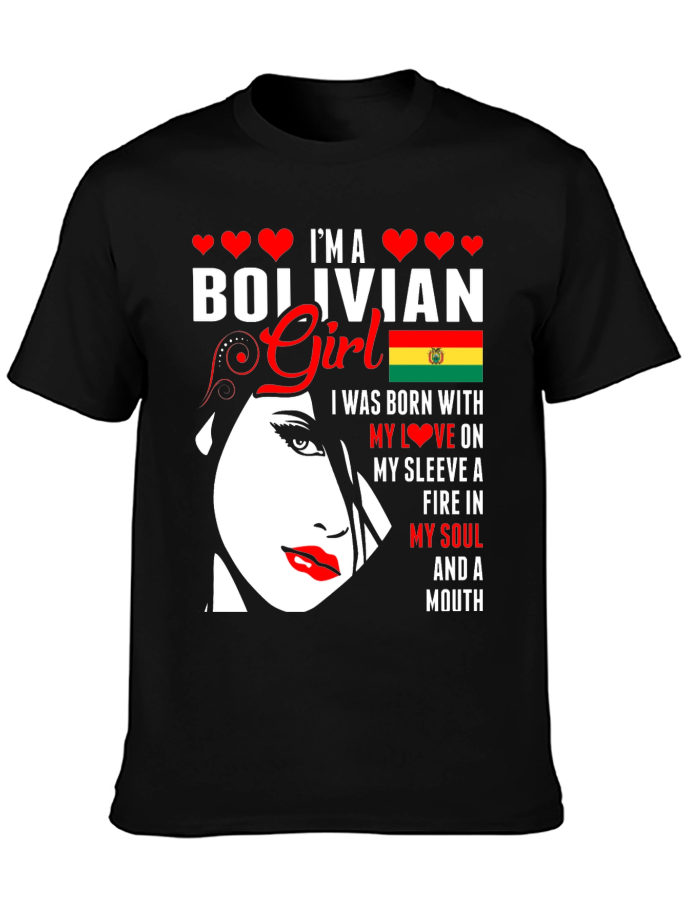 Bolivian Girl T-Shirt - Patriotic Pride