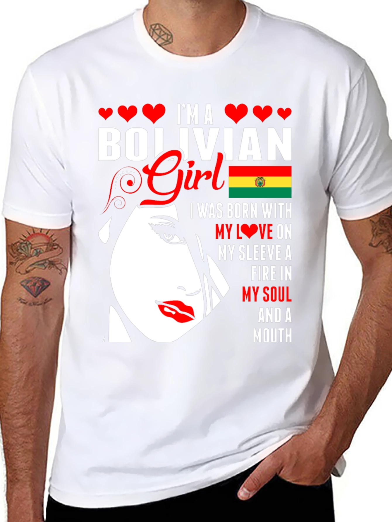 Bolivian Girl T-Shirt - Patriotic Pride
