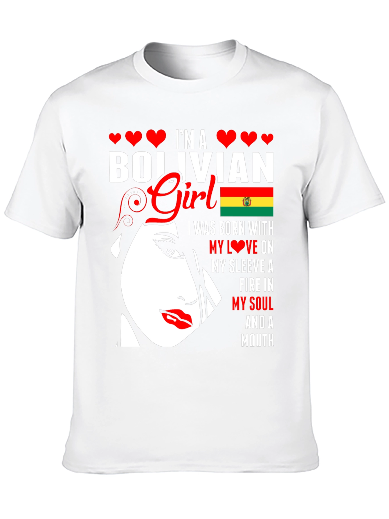 Bolivian Girl T-Shirt - Patriotic Pride