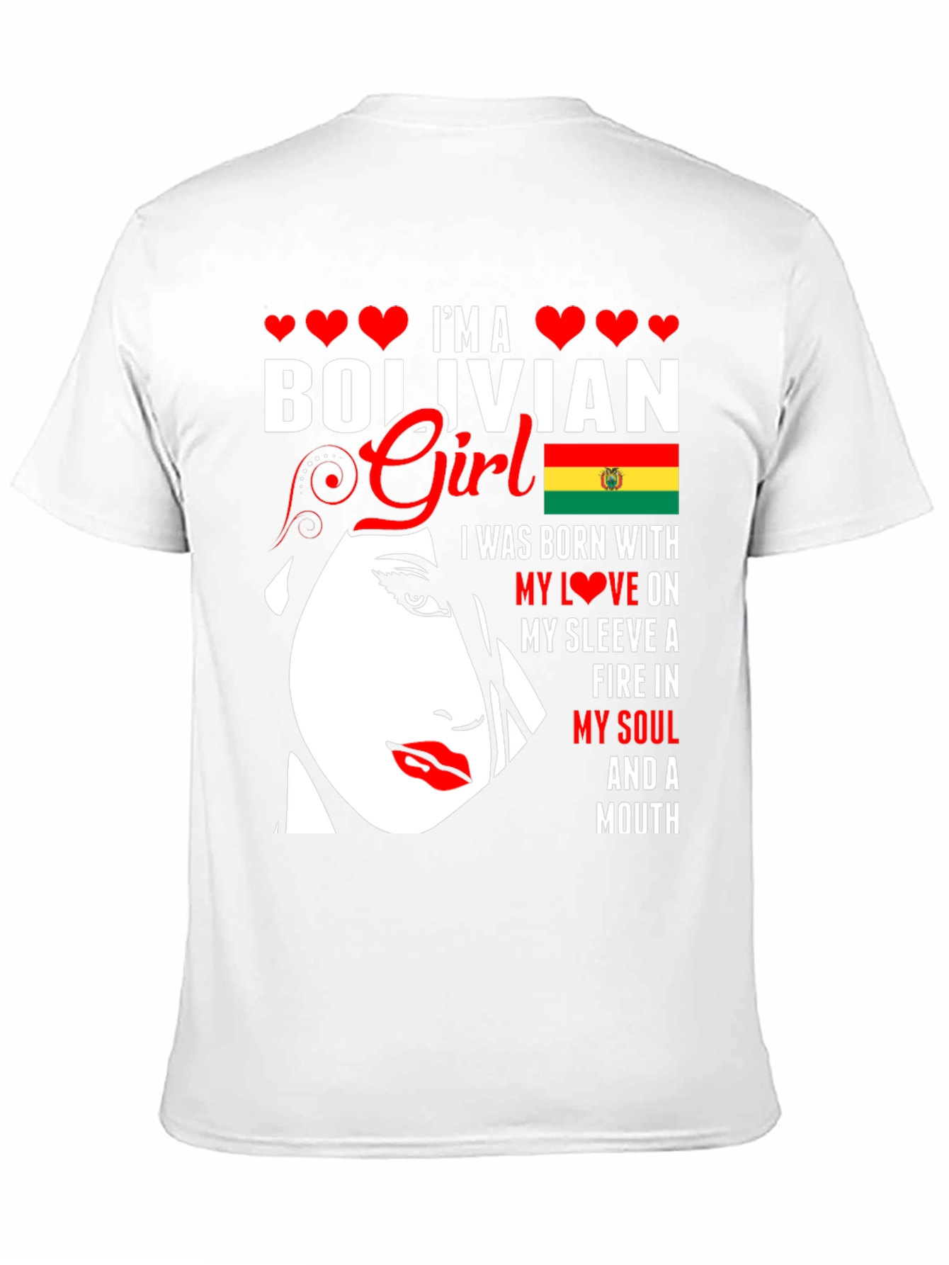 Bolivian Girl T-Shirt - Patriotic Pride