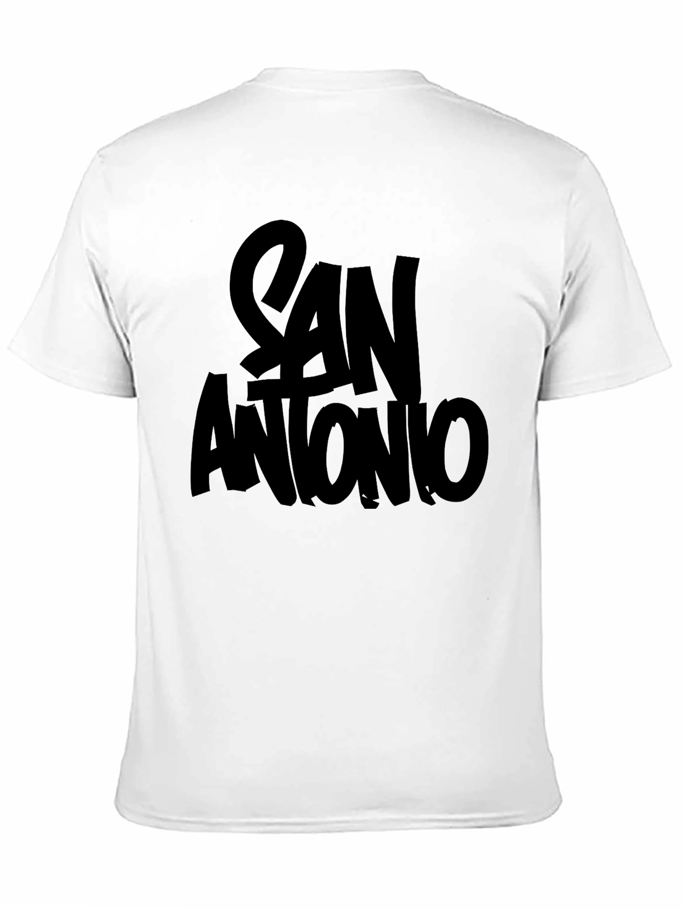 San Antonio Graphic T-Shirt - Black Crew Neck Tee
