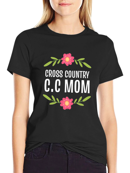 Cross Country C.C. Mom Graphic T-Shirt