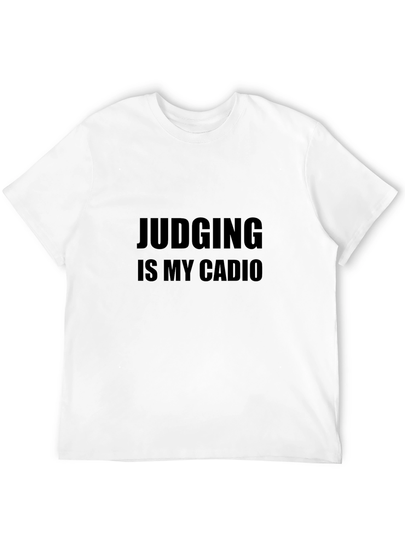 Judging Is My Cardio Black Graphic Tee