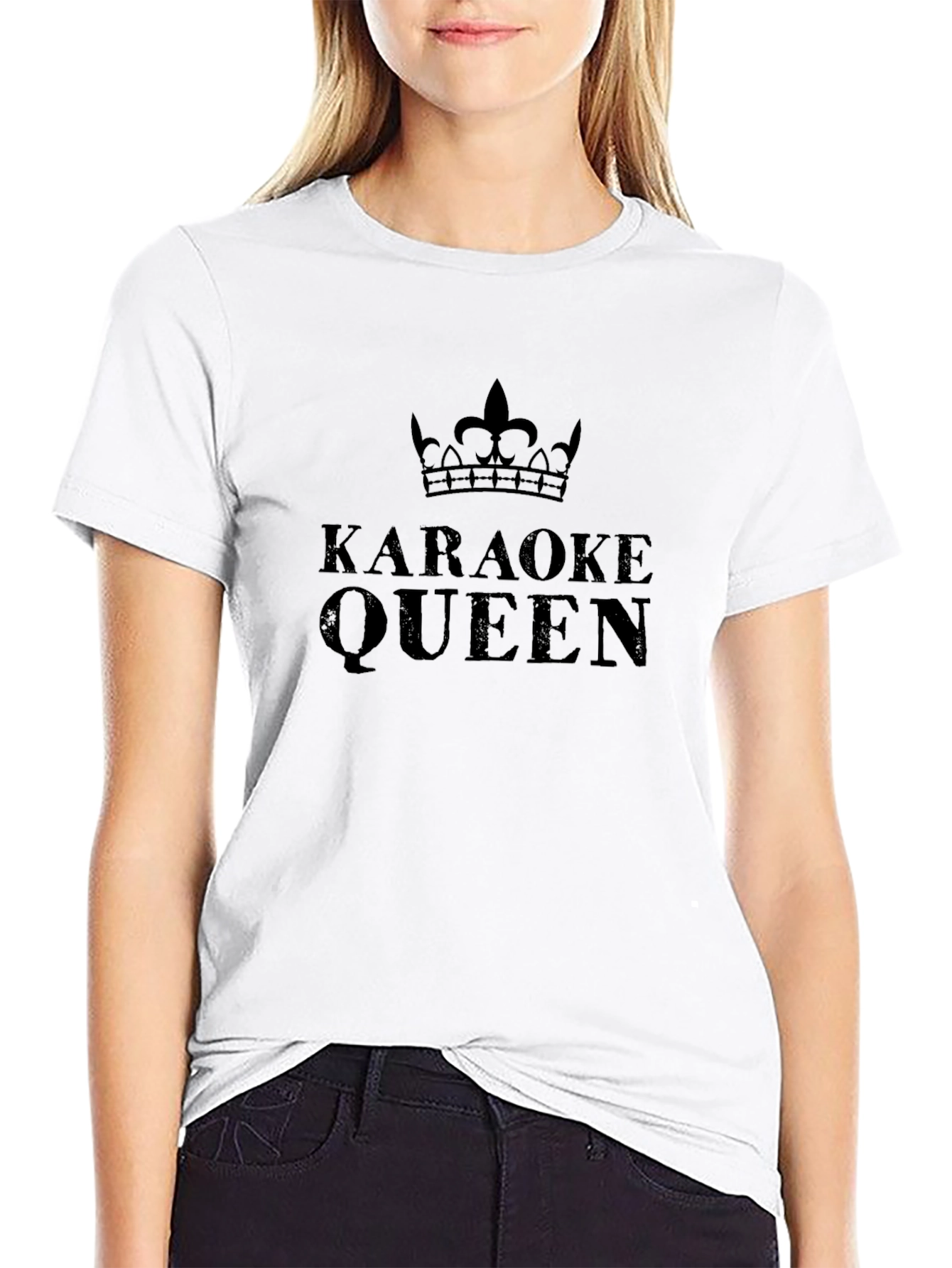 Karaoke Queen Black T-Shirt