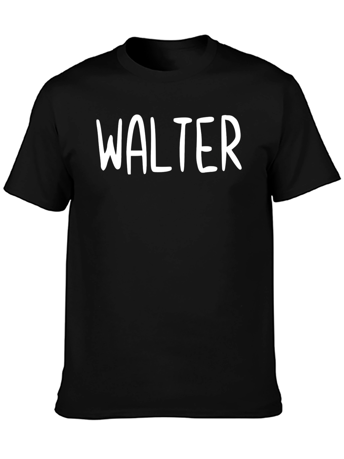 Walter T-Shirt - Black Cotton Tee