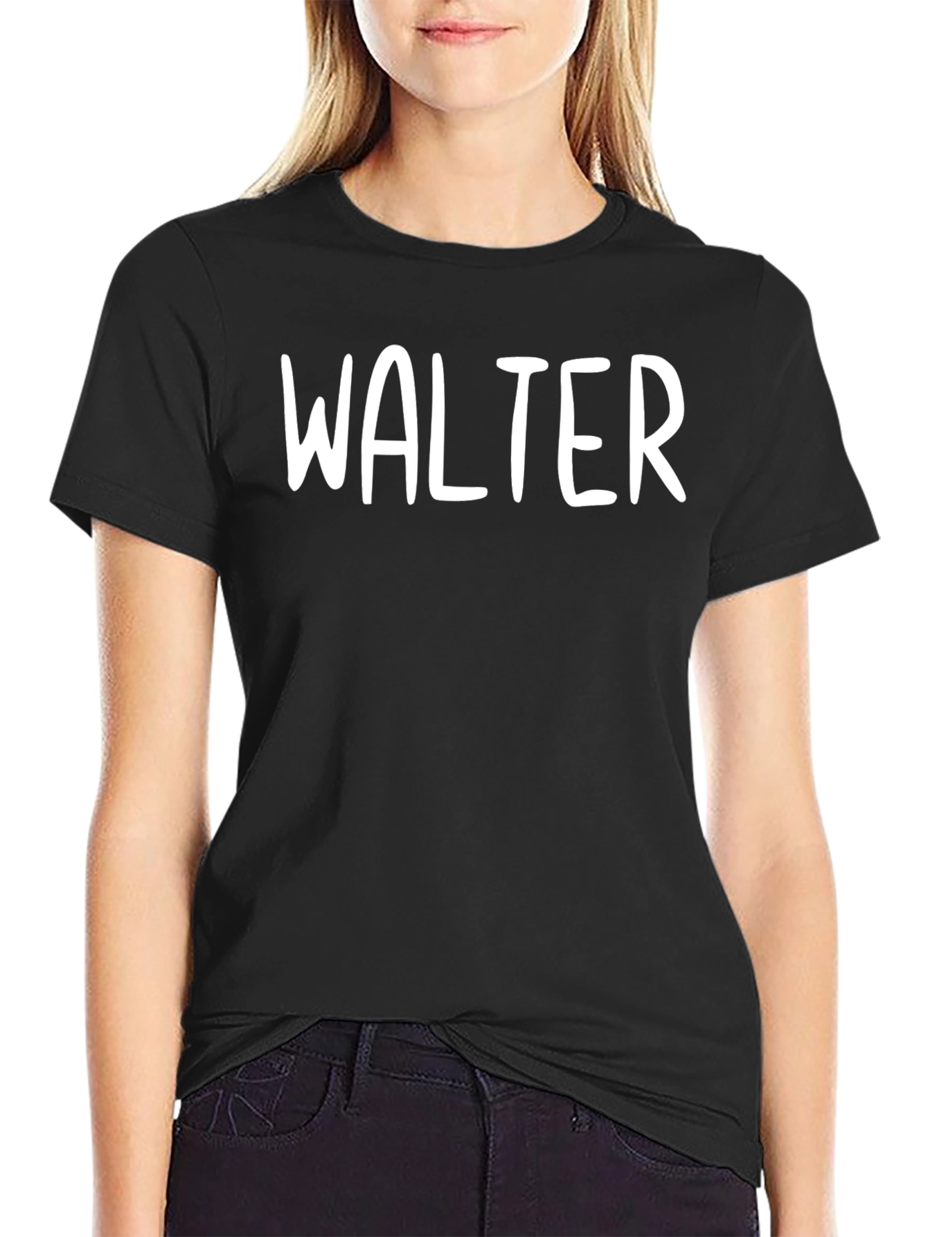 Walter T-Shirt - Black Cotton Tee