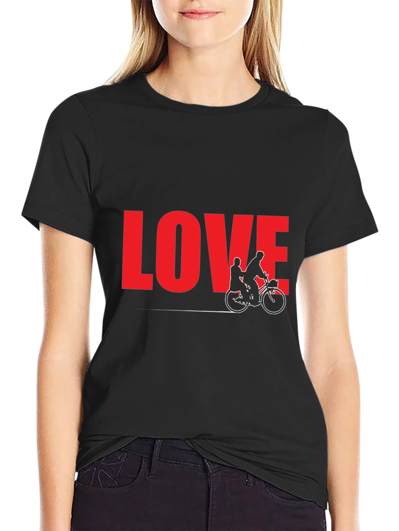 Love Tandem Bike Graphic Tee