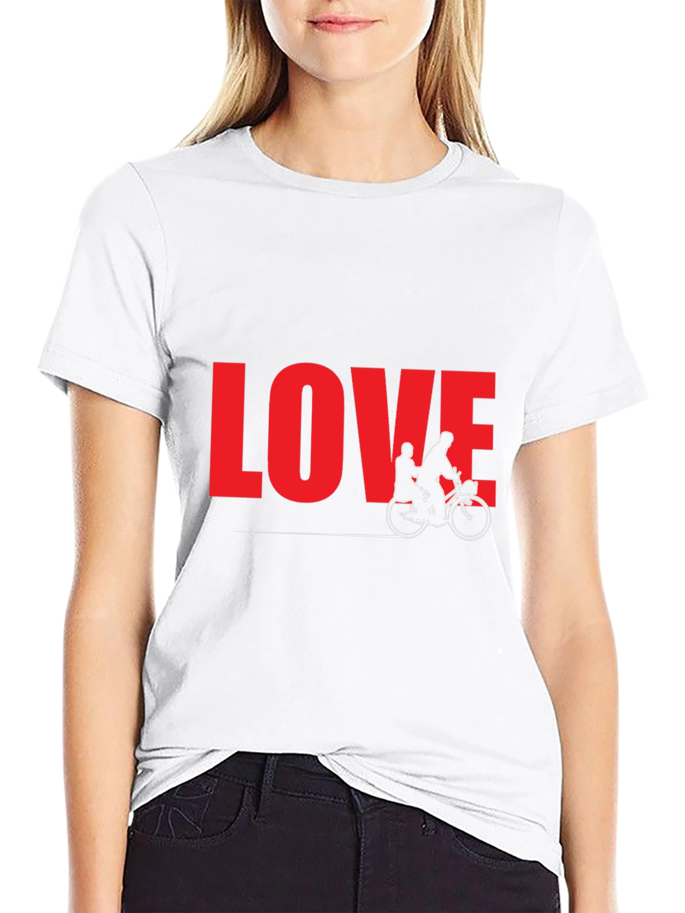 Love Tandem Bike Graphic Tee