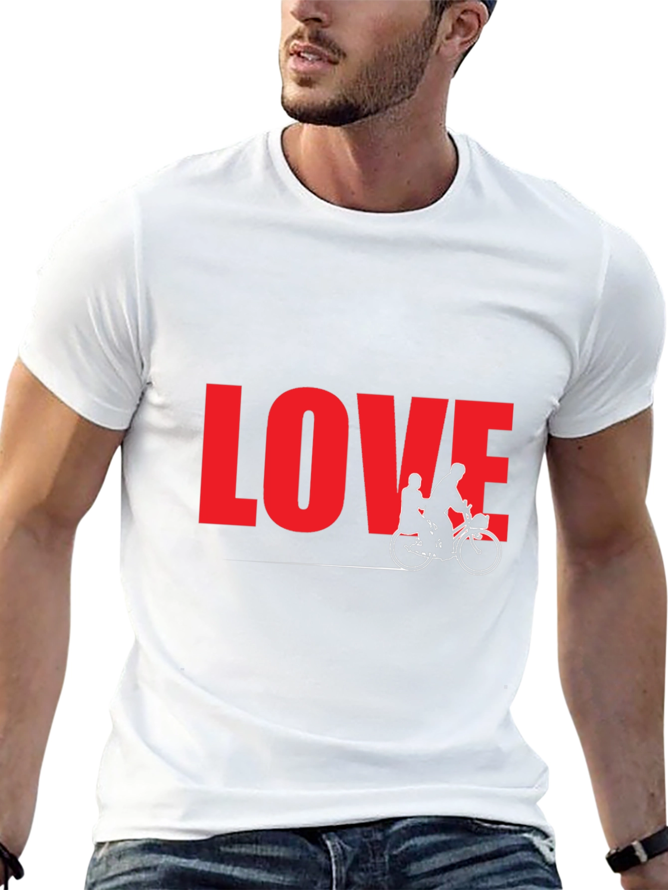 Love Tandem Bike Graphic Tee
