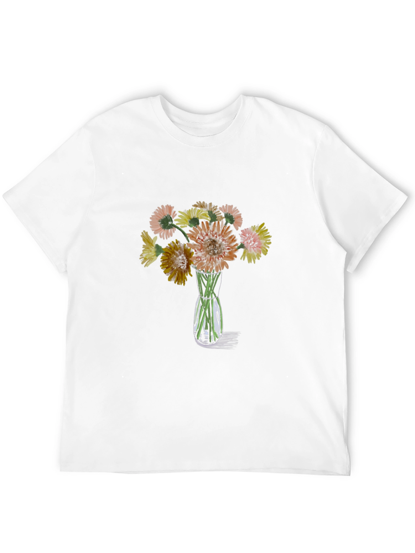 Floral Bouquet Graphic T-Shirt - Black