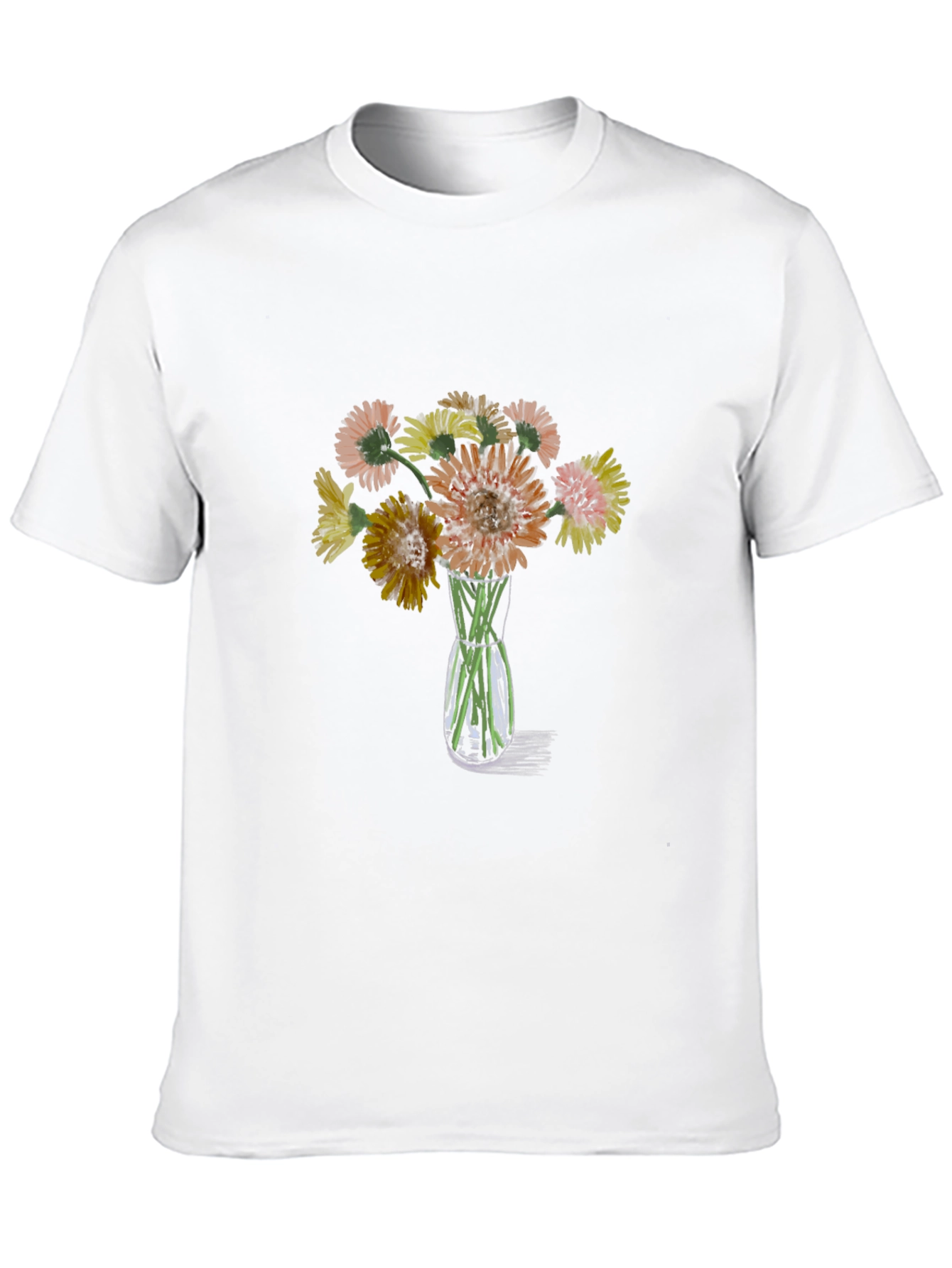 Floral Bouquet Graphic T-Shirt - Black