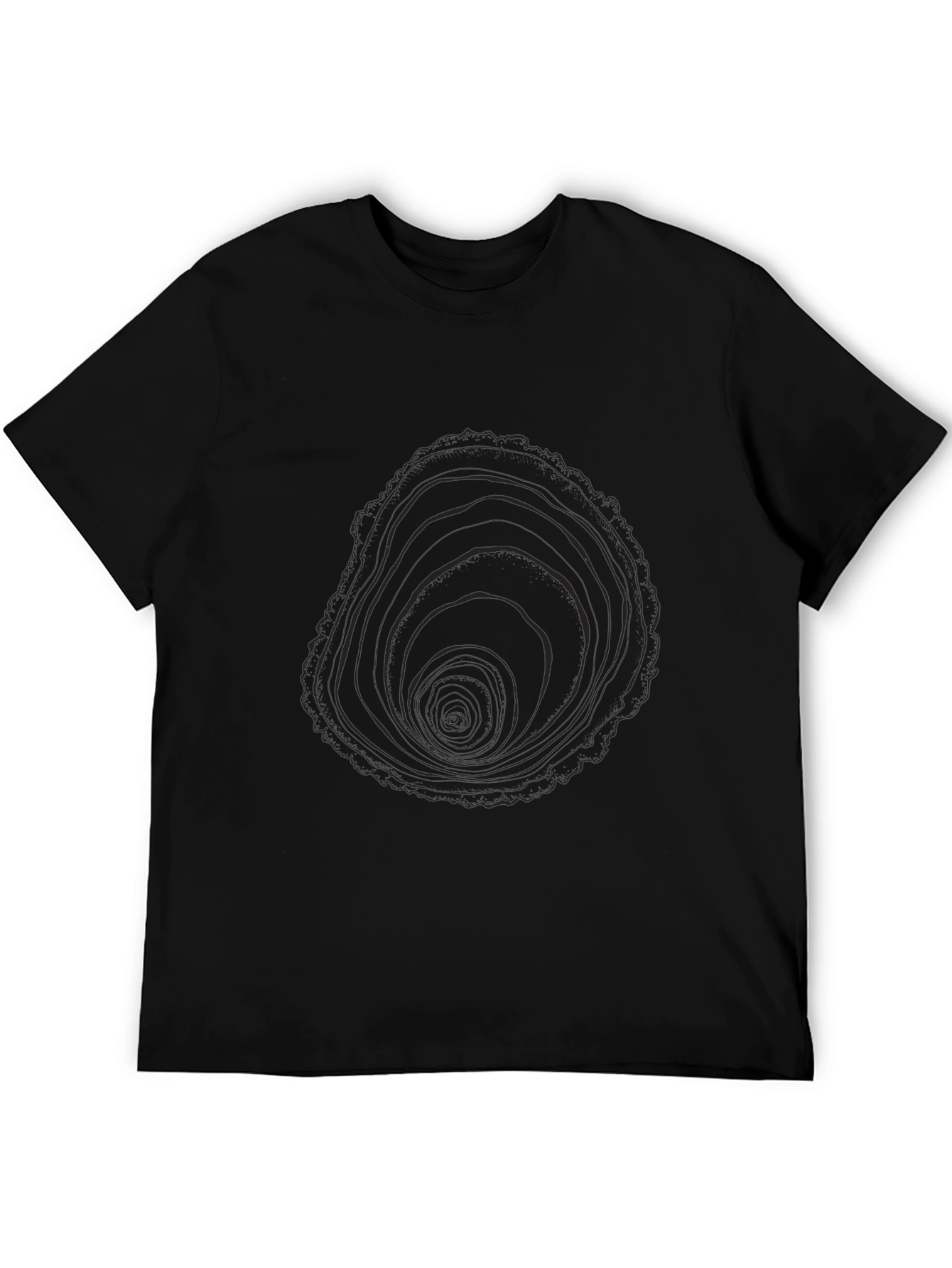 Tree Ring Graphic Black T-Shirt