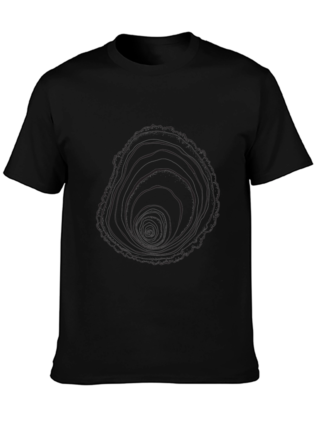 Tree Ring Graphic Black T-Shirt