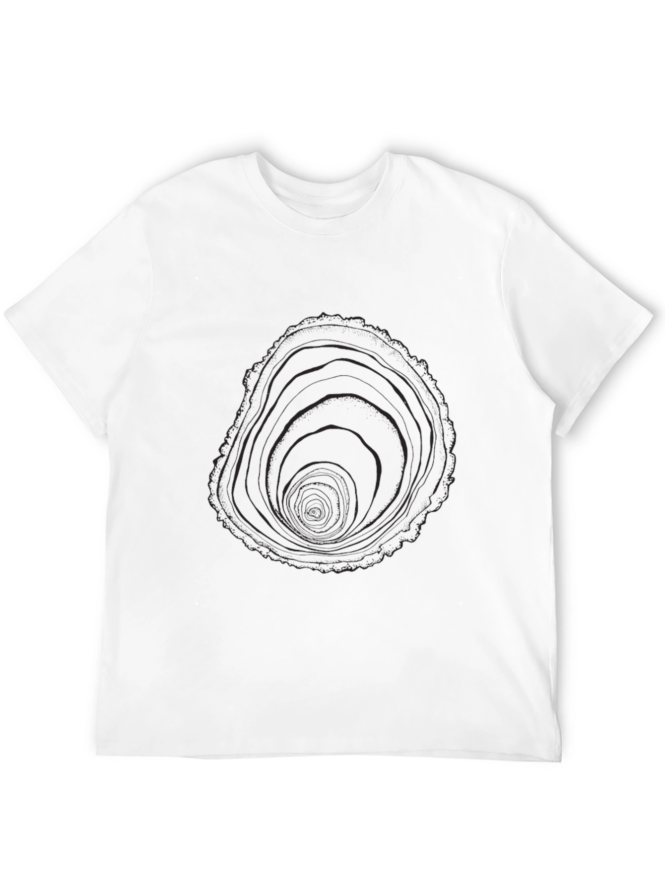 Tree Ring Graphic Black T-Shirt