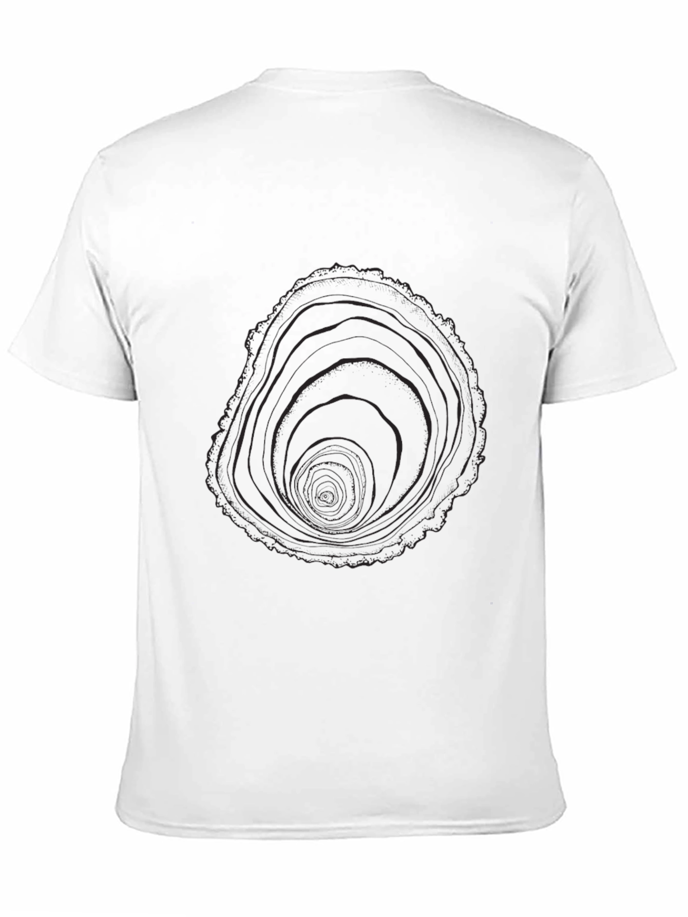 Tree Ring Graphic Black T-Shirt