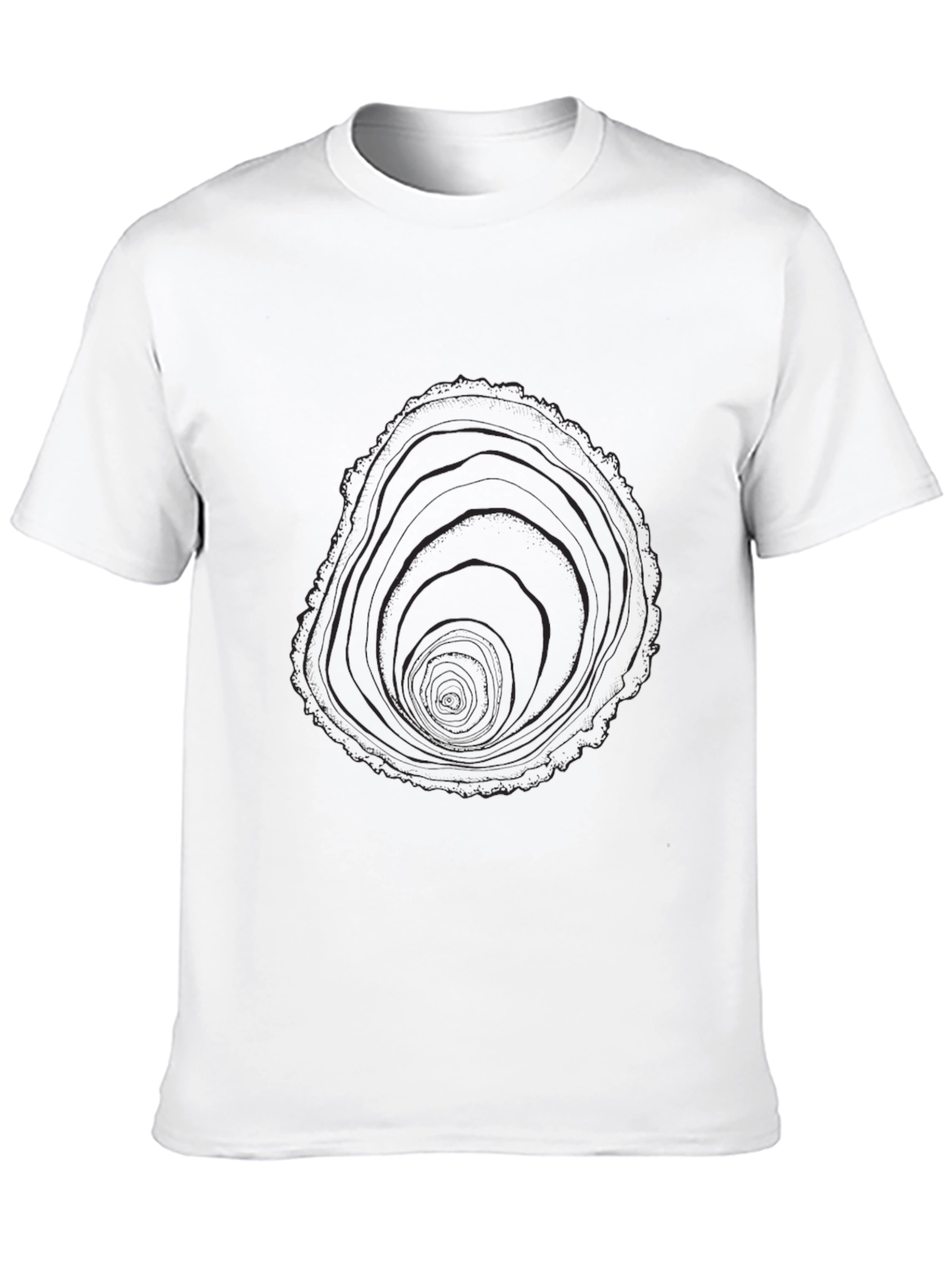 Tree Ring Graphic Black T-Shirt