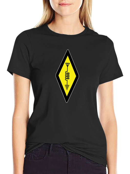 Ham Radio Operator T-Shirt - Yellow Diamond Design
