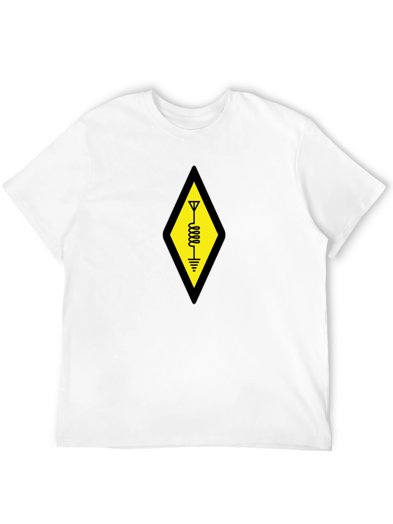 Ham Radio Operator T-Shirt - Yellow Diamond Design