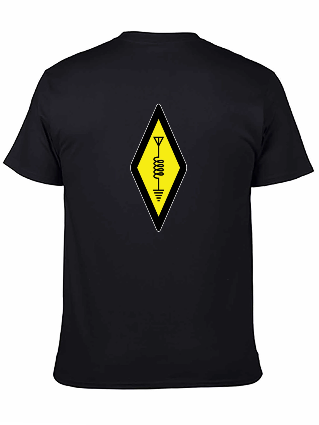 Ham Radio Operator T-Shirt - Yellow Diamond Design
