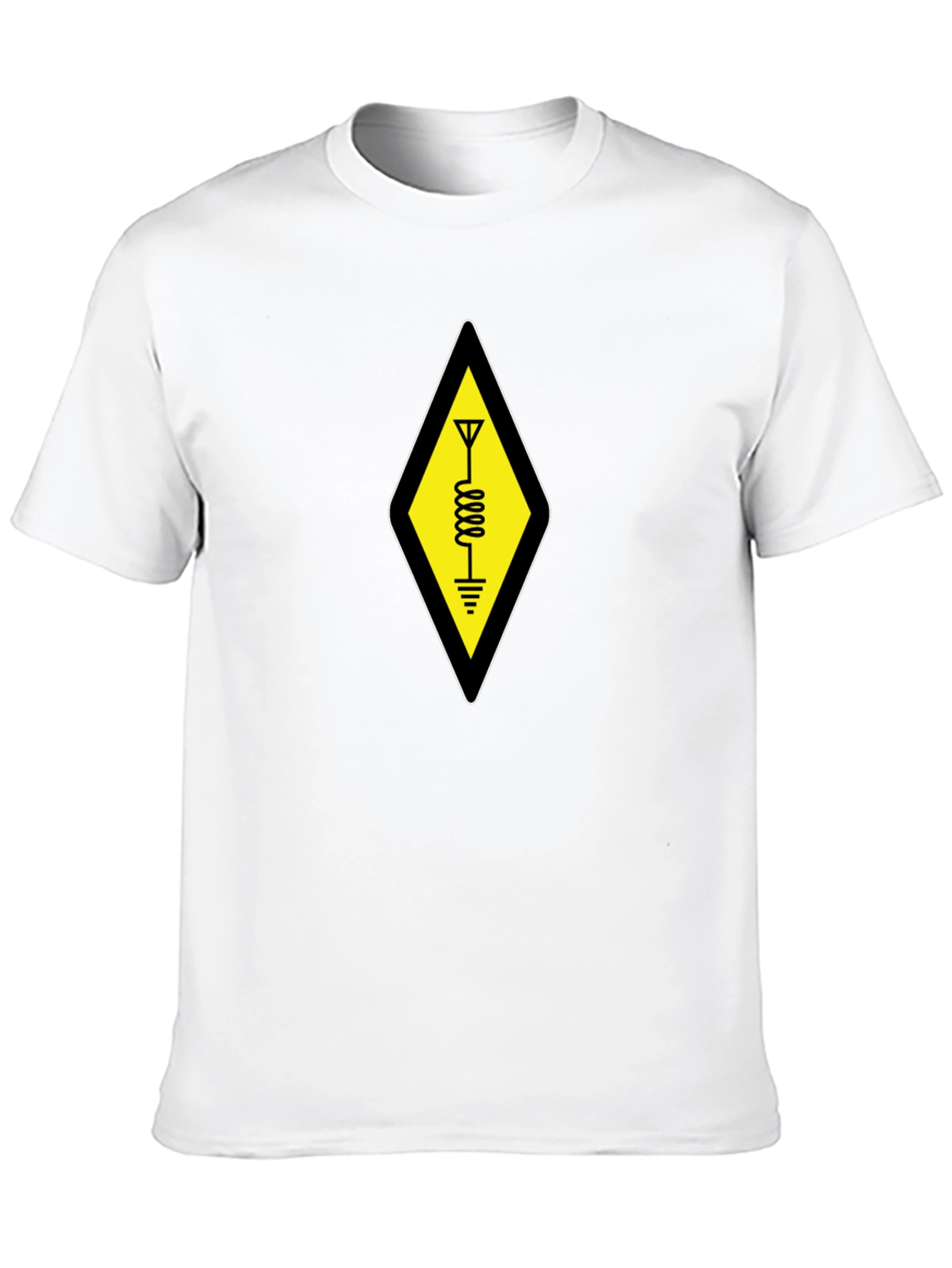 Ham Radio Operator T-Shirt - Yellow Diamond Design