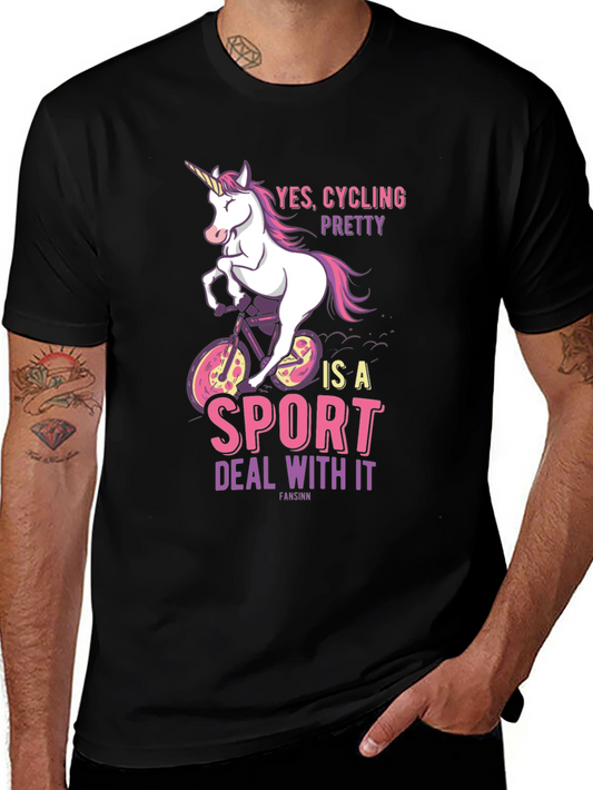 Cycling Unicorn T-Shirt - Yes Cycling Pretty!