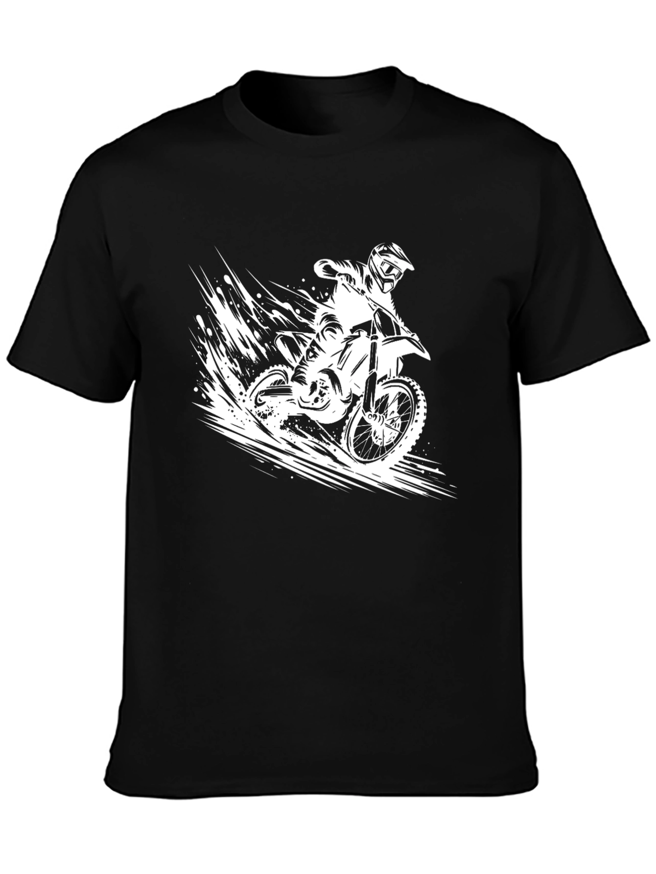 Motorcross Rider Black Graphic Tee