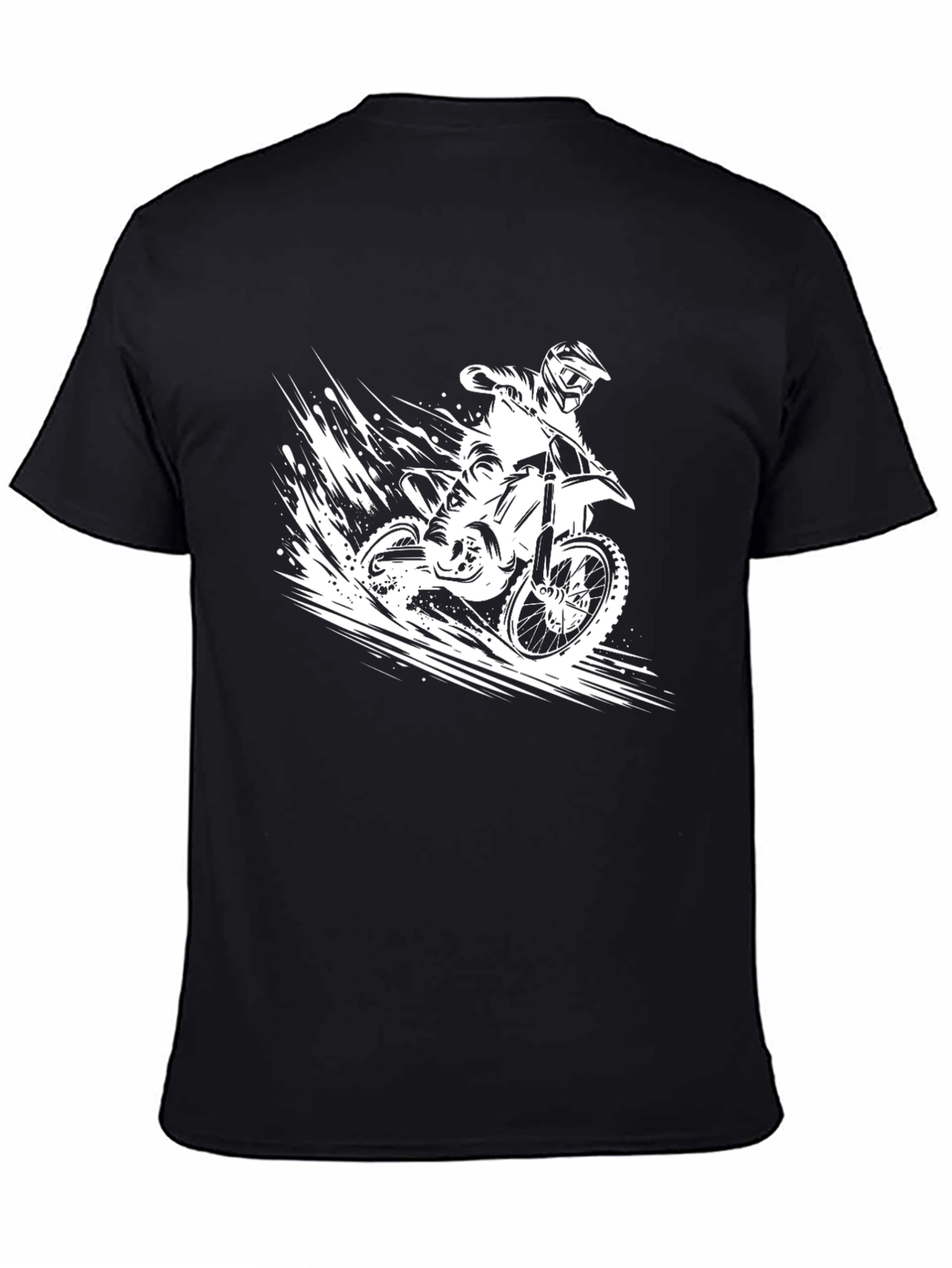 Motorcross Rider Black Graphic Tee