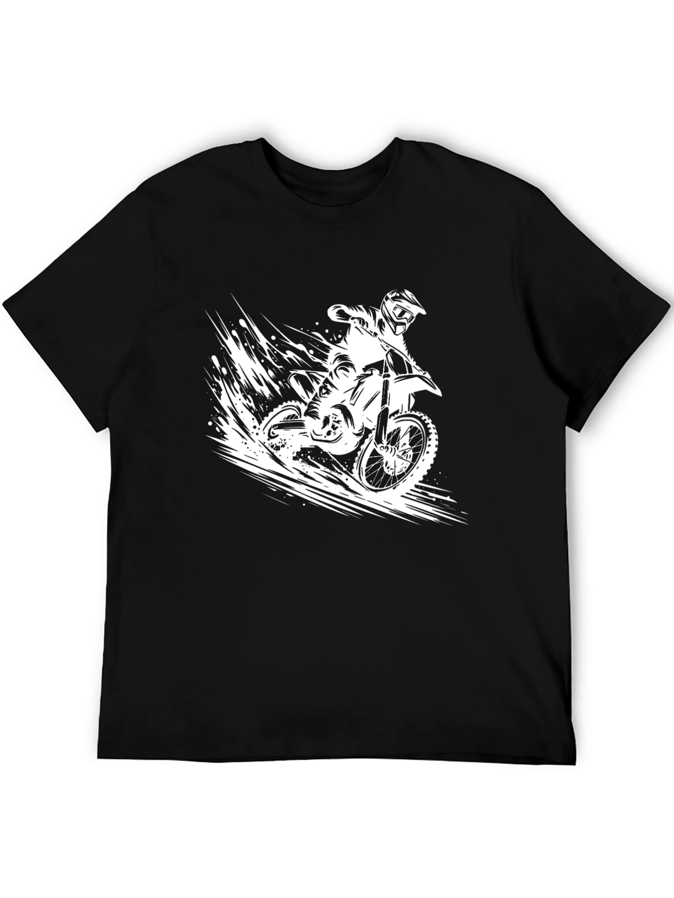 Motorcross Rider Black Graphic Tee