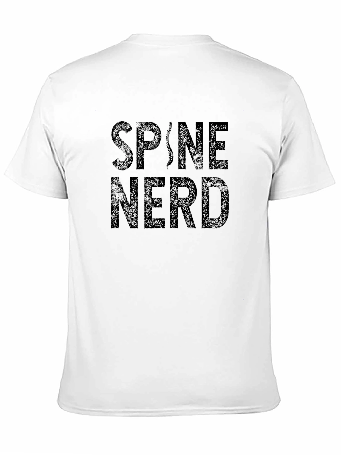 Spine Nerd T-Shirt - Black Novelty Tee